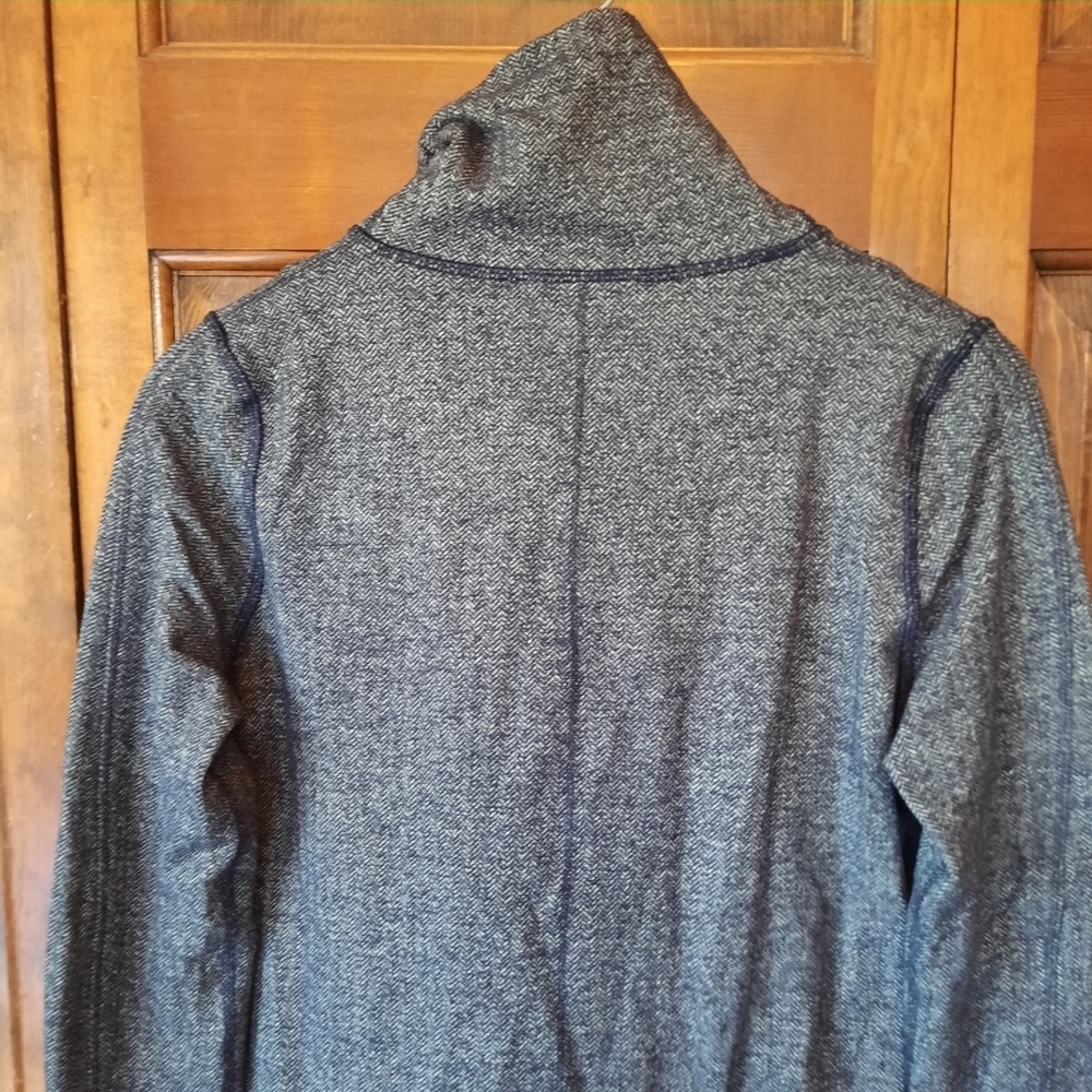 Lululemon Daily Yoga Jacket Herringbone Black Swan Zipper Jacket W4A48S Size 6 - Picture 11 of 15
